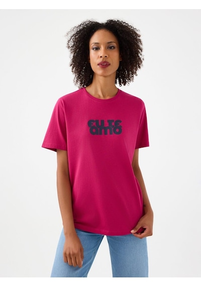 LOFT Regular Fit Kadın Tshirt K.kol Lf2039132 Q1.v1 Fuchsia