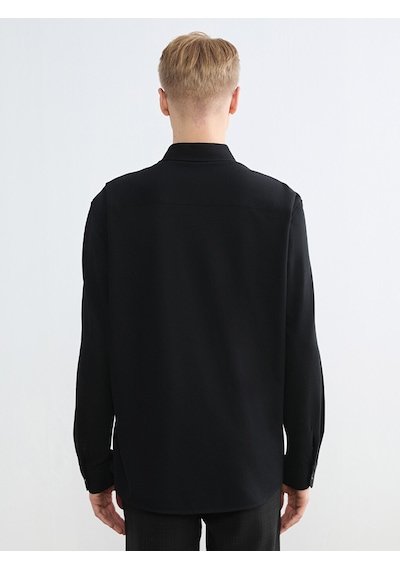 Lcw Vision Siyah Regular Fit Erkek Gömlek