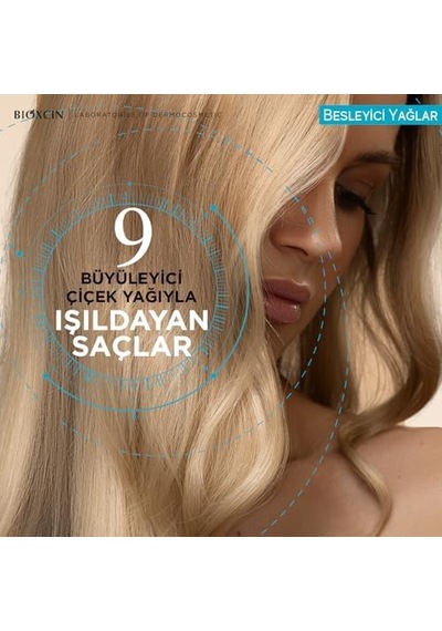 Besleyici Yağlar Şampuan 3 X 300 Ml Kuru Ve Yıpranmış Saçlar İçin, 9 Çiçek Yağı, Pantenol Ve Biocomplex B11 İçerikli, Sülfatsız