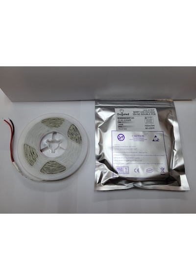 Doğaled 12v İç Mekan 3 Çipli Günışığı Şerit Led 5 Mt 5 Metre