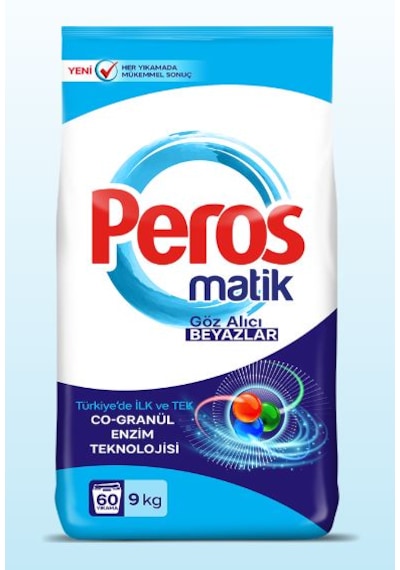 Peros Matik 9 Kg Göz Alıcı Beyazlar