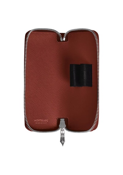 Montblanc Sartorial Deri Fermuarlı 2li Kalemlik 223093 Kırmızı