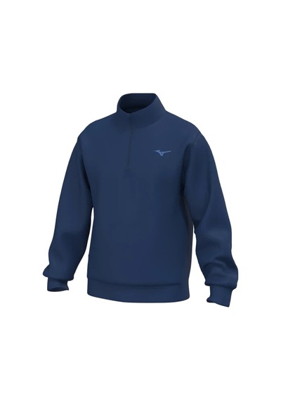 Mizuno Athletic 1/4 Zip Erkek Fermuarlı Sweatshirt Lacivert Çok Renkli