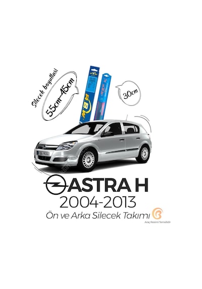 Opel Astra H Ön ve Arka Sileceği Seti (2004-2013) RBW