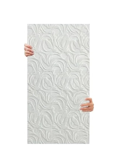 Kendinden Yapışkanlı Duvar Kağıdı, 52x98 Cm Boyutunda Açık Gri
