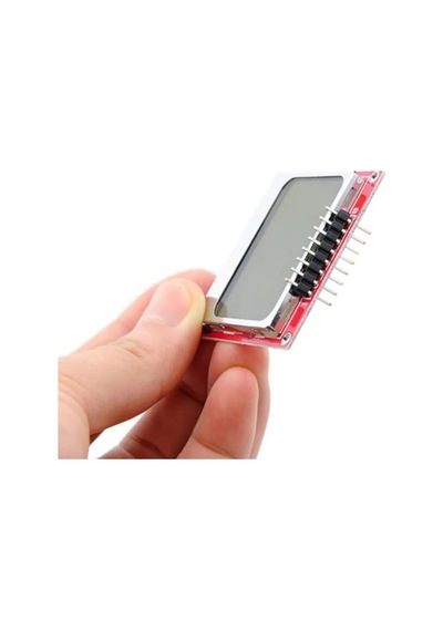 Devremarkt 5110 84x48 Lcd Modül 84 X 48 Pixel Grafik Lcd Display Ekran 5v Beyaz Arka Işık Gösterge Menü Resim