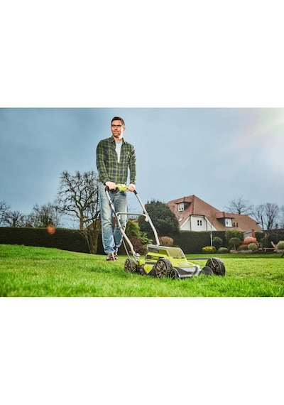 Ryobi Ry36lmm46a-140 36v Tekerlekli Malçlama Ve Çim Biçme Makinesi 4.0ah 46cm 5133005486