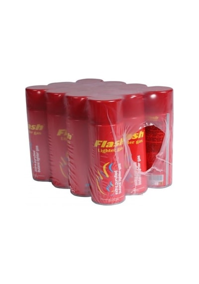 Flash Çakmak Gazı 270 Ml x 12 Adet Düzine. Yedek Çakmak Gazı