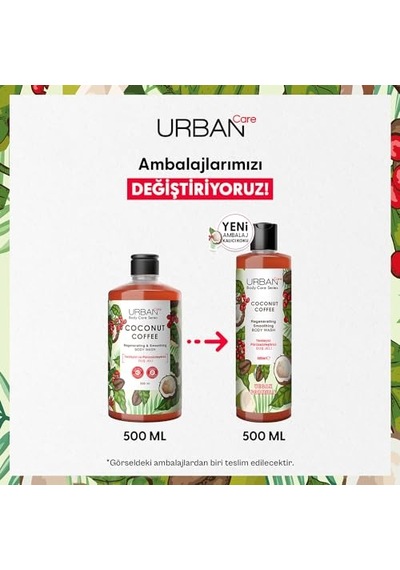Urban Care Coconut Coffee Yenileyici Ve Pürüzsüzleştirici Duş Jeli 500 Ml- Vegan Acai Üzümü