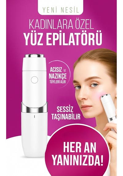 Mini Yüz Epilatör Tüy Alma Cihazı Kadınlara Özel Cilt Temizleyici Epilatör Makinesi