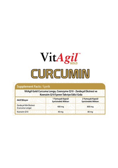 Vitagil Gold Curcumin 60 Yumuşak Kapsül