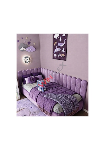 Winflex Yatak Başlık ,duvar Ve Oda Dekorasyon Panel 10adet- 15x100cm Mor 100 x 150 CM