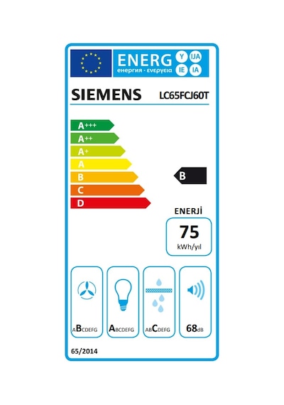 Siemens LC65FCJ60T 60 CM Duvar Tipi Davlumbaz