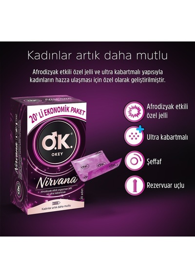 Okey Nirvana Prezervatif 60'lı