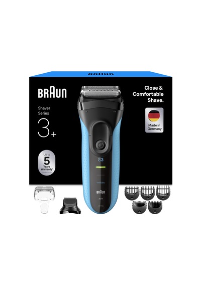 Braun Series 3+ Erkek Elektrikli Tıraş Makinesi, 3 Esnek Bıçaklı Elektrikli Tıraş Makinesi, Almanya'da Üretilmiş Tıraş Makinesi, Sakal Kesme Aparatı, +5 Tarak Aparatı, Islak Ve Kuru Tıraş Makinesi, 3010bt, Mavi Braun Series 3+ Erkek Elektrikli Tıraş Makinesi, 3 Esnek Bıçaklı Elektrikli Tıraş Makinesi, Almanya'da Üretilmiş Tıraş Makinesi, Sakal Kesme Aparatı, +5 Tarak Aparatı, Islak Ve Kuru Tıraş Makinesi, 3010bt, Mavi