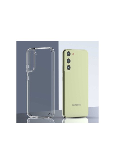 Samsung Galaxy S22 Plus Ile Uyumlu Kılıf Şeffaf Dayanıklı Sert Silikon Kapak Col90218-şeffaf