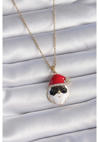 Mey İthalat 316l Çelik Gold Renk Zincir Zirkon Taşlı Yılbaşı Temalı Noel Baba Figür Kadın Kolye - Özel Seri Meyeb672f015bb84cf8fbcf078e46 altın