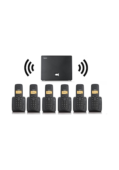 Gigaset 6 Dahili Dect Telsiz Kablosuz Telefon Santrali Beyaz