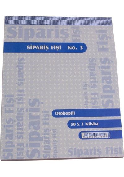 Armat Özkan No:3 Sipariş Fişi Otokopili 50x2 Nüsha 12 Adet M0559