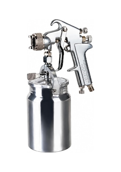 Boya Tabancası Alttan Depolu 2 Mm 1000 Ml 3 Bar Ayarlanabilir Metal Boya Püskürtme Tabancası