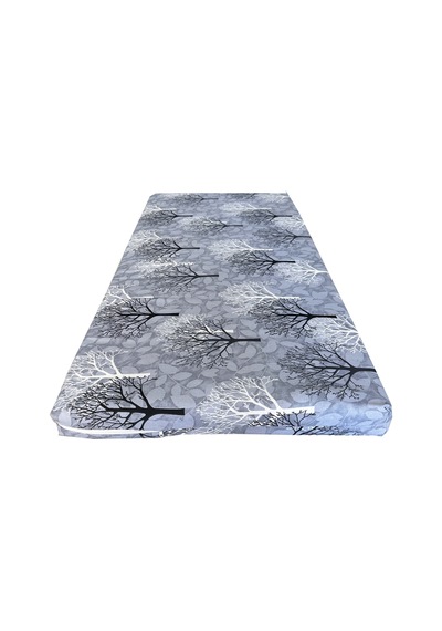 Çocuk Yatağı 60x120x6 Cm Vip Oyun Parkı Sünger Yatak Bebek Yatağı-gri Ağaç