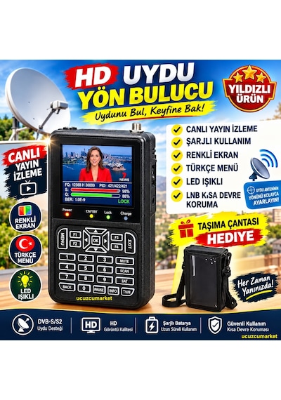 Digital Ekranlı 3.5 İnç Hd Uydu Yön Bulucu