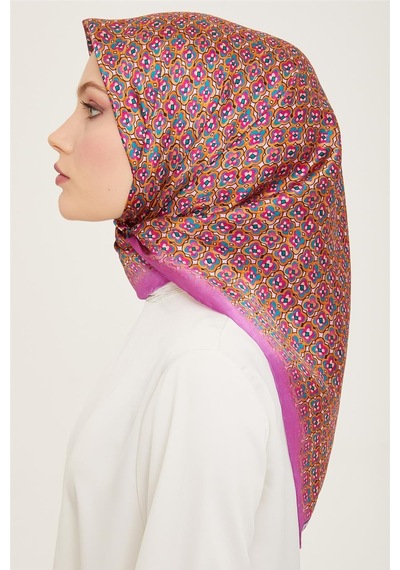 Armine Twill İpek Eşarp 24ya9134 03 - Desenli