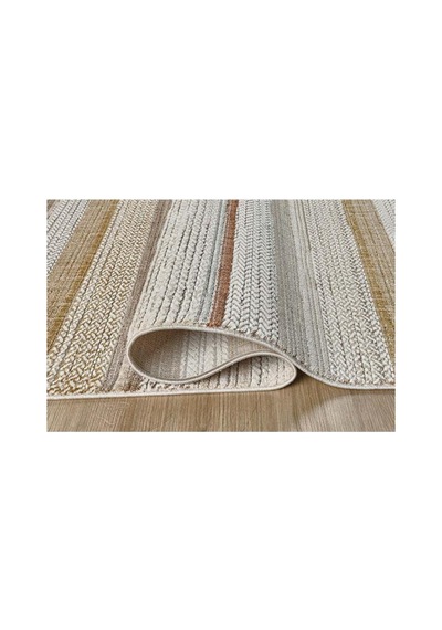 Gümüşsuyu Adara 18001 K10 Çok Renkli Dikey Çizgili Modern Makine Halısı