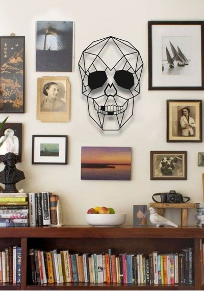 Kurukafa Skull Metal Duvar Dekoru