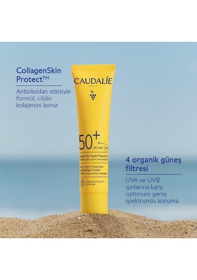 Caudalie Vinosun Yüksek Koruma Sağlayan Fluid Krem Spf50+