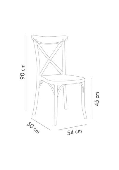 Tilia Capri Polipropilen Sandalye - Venge - Bahçe, Balkon, Teras, Veranda, İç Ve Dış Mekan, Kafe, Restoran İçin - Diğer