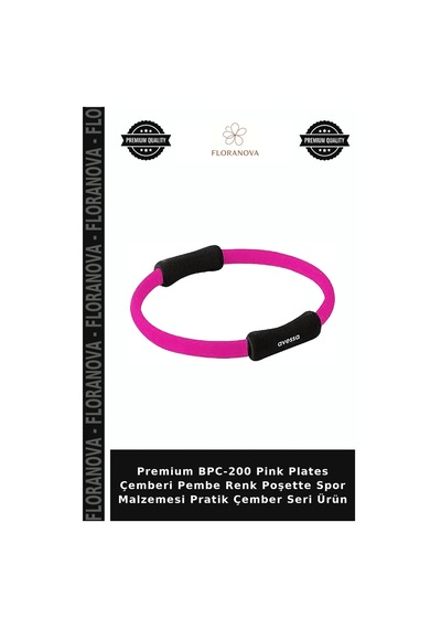 Premium Bpc-200 Pink Plates Çemberi Pembe Renk Poşette Spor Malzemesi Pratik Çember Seri Ürün