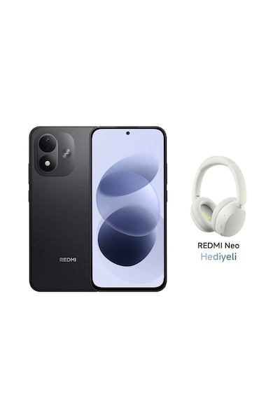 Xiaomi Redmi Note 17 5G 6 GB 256 GB (Xiaomi Türkiye Garantili) Siyah+Xiaomi Redmi Neo Bluetooth 5.4 Kulaküstü Beyaz Kulaklık