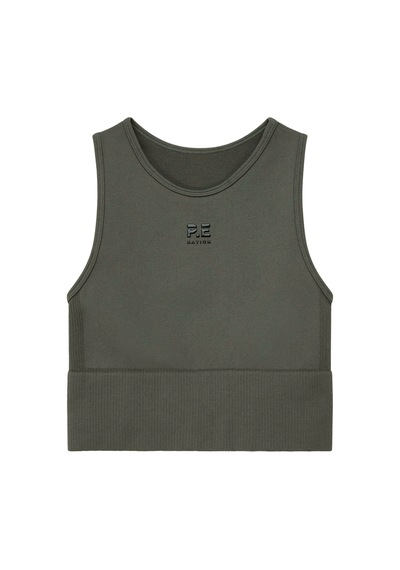 P.e Nation Seamless Tank Top - Kadın Spor Üstü Gri
