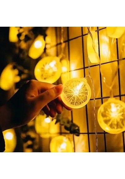 Mey İthalat 2m 10 Led Pilli Limon Işık