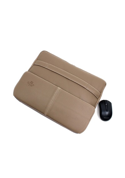 Deri,Se Club 1993 Unisex Vizon 12 & 13 Inç, Evrak Laptop Ve Dosya Çantası Vizon
