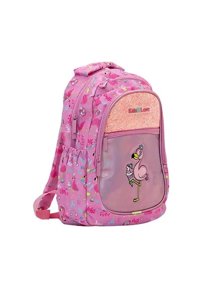 Kaukko Kıds&love Sırt Çantası Aynalı Taşlı Flamıngo L5094