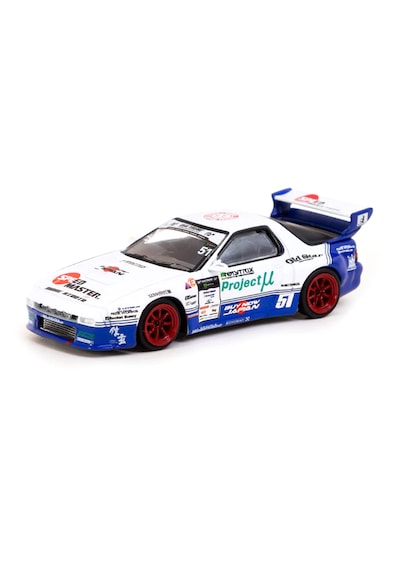 Tarmac Works 1/64 Pandem Mazda Rx-7 Fc3s Drift Beyaz