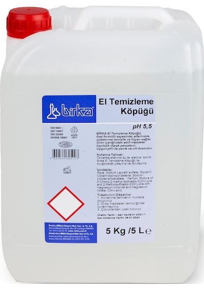 Birka El Temizleme Köpük Sabun 5 L