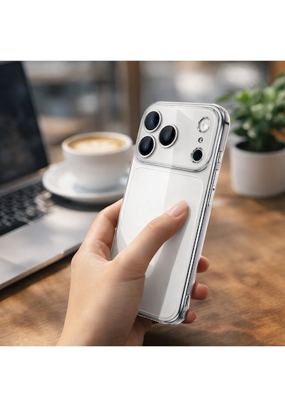 Apple iPhone 17 Pro Uyumlu Kılıf Şeffaf Kamera Korumalı 3d