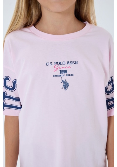 U.s. Polo Assn. Kız Çocuk Pembe Bermuda Takım Us2516-c-v1 Pembe