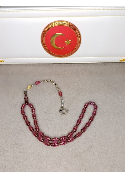 Ateş Kehribar Tesbih Aykırı Renk Halil Koçak Usta Yapımı