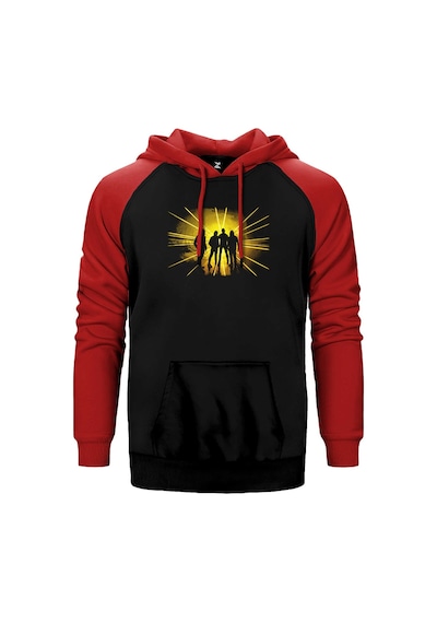 Metallica Lux Æterna Grup Kırmızı Renk Reglan Kol Kapşonlu Sweatshirt Kırmızı