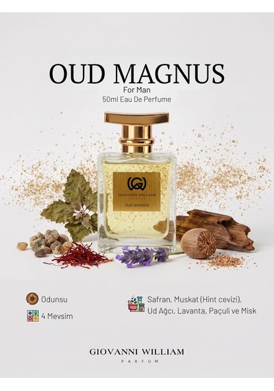 Tr Oud Magnus Erkek Parfüm Kışlık For Edp Oud, Safran, Misk, Odunsu Extra Kalıcı Etkileyici Greatness Class Amber