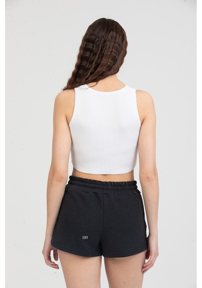 Twenty3 Kadın Beli Lastikli Basic Kısa Cepli Şort 001