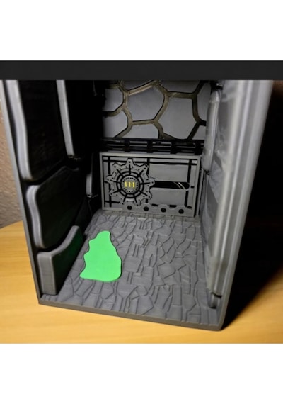 Fallout Vault Book Nook - 3d Baskı Dekoratif Kitaplık Dekoru