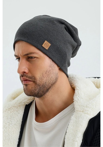 Erkek Termal %100 Pamuklu Soft 2 Stil 1 Arada Bere Premium Cuts Serisi - Standart / Füme Füme