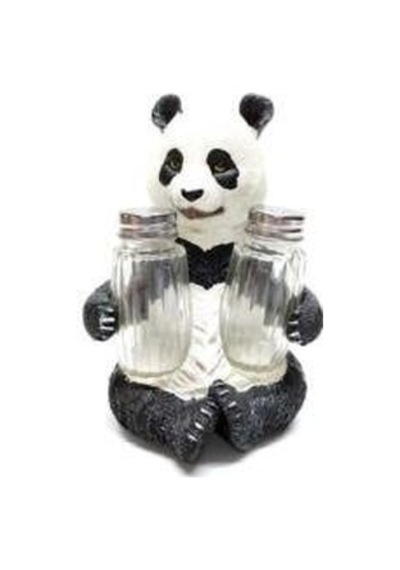 Sevimli Panda Tasarım Dekoratif Büyük Tuzluk Biblo