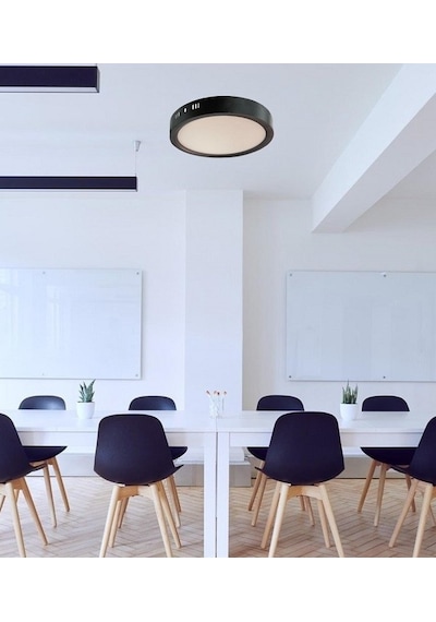 Cata 30W Yuvarlak Sıva Üstü Led Armatür Siyah Kasa Beyaz Işık CT-5238 Diğer