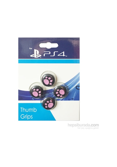Sony PS4 Playstasion 4 Analog Koruyucu Silikon Pad-Pembe Pati